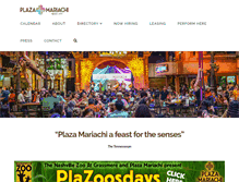 Tablet Screenshot of plazamariachi.com